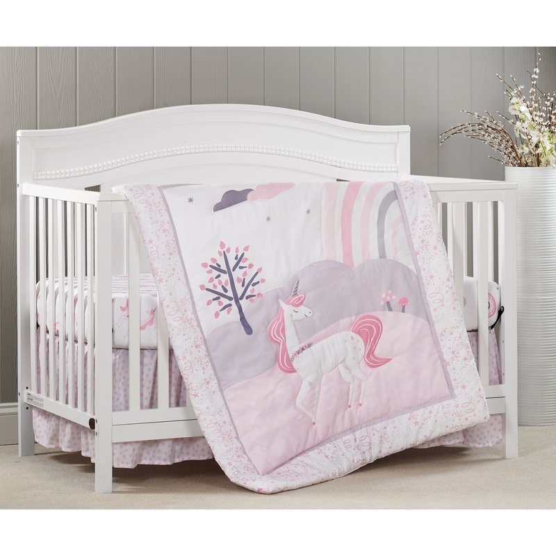 Oxford Baby Athena 3 pc Baby Crib Nursery Bedding Set