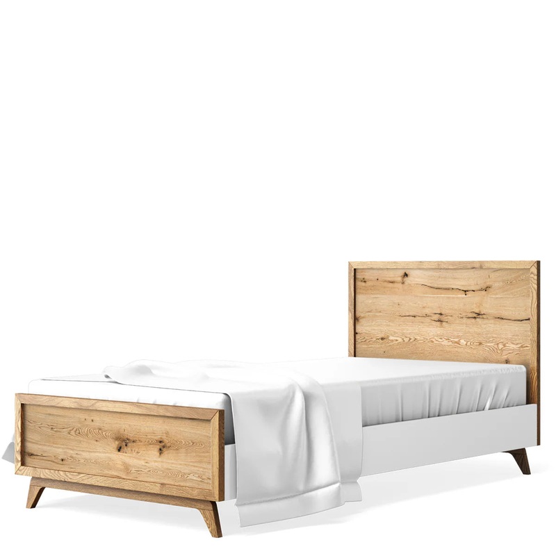 Romina Uptown Twin Bed Bianco Satinato