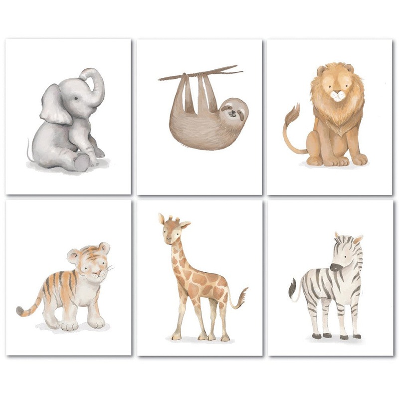 Lambs & Ivy Baby Jungle Safari Jungle Unframed Wall Art