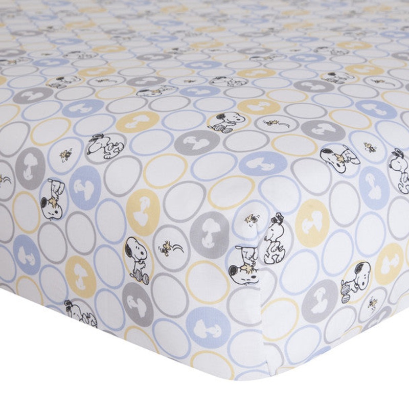 Lambs & Ivy My Little Snoopy Crib Sheet