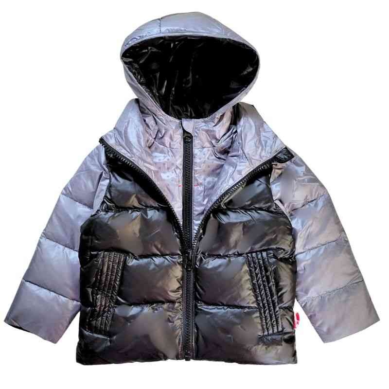 Onekid Car Seat Coat | The Road Coat Down – Platinum/Black 12 Month