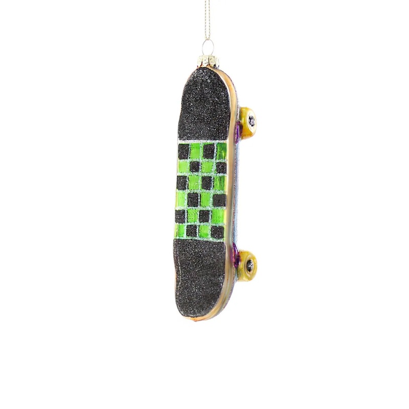 Green Skateboard Ornament