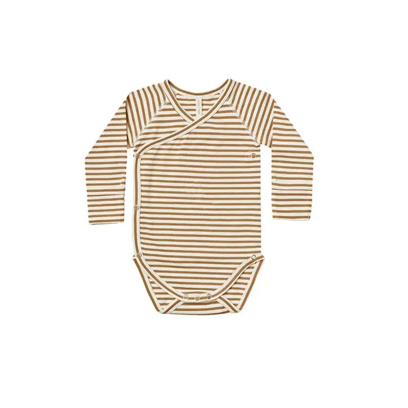 Unisex Long Sleeve Onesie- Stripe 6- 12 Months