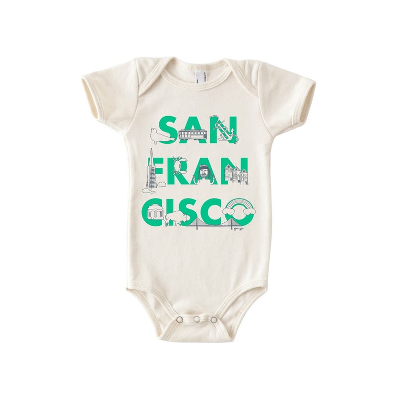 San Francisco Font One-Piece 3-6M