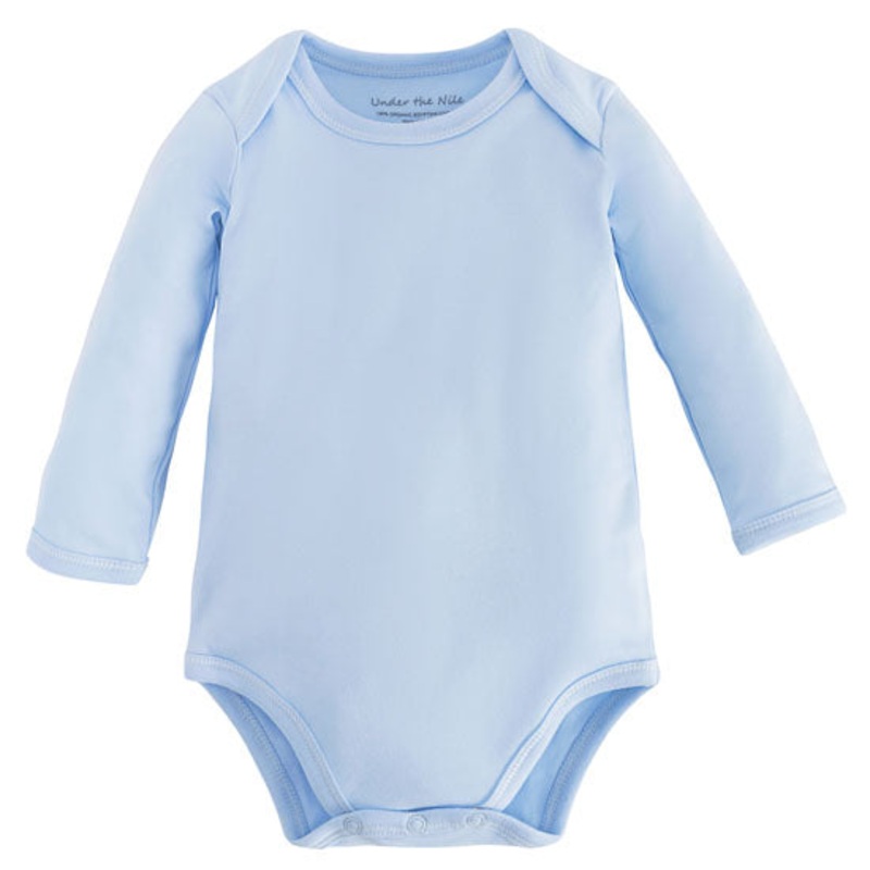Under the Nile L/S Lap Shoulder Babybody – Blue 0-3 months