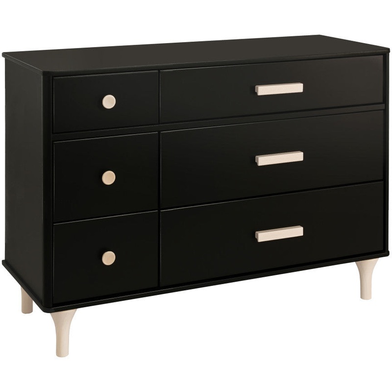 Babyletto Lolly 6-Drawer Assembled Double Dresser White / Natural