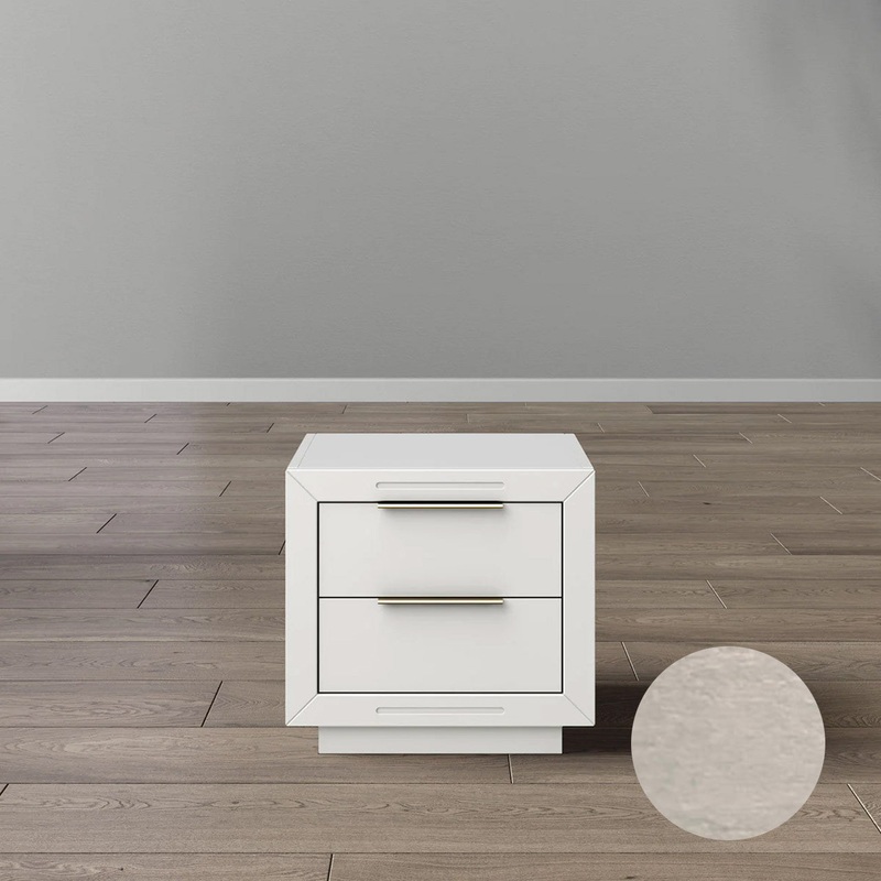Romina Quadro Nightstand in Ash