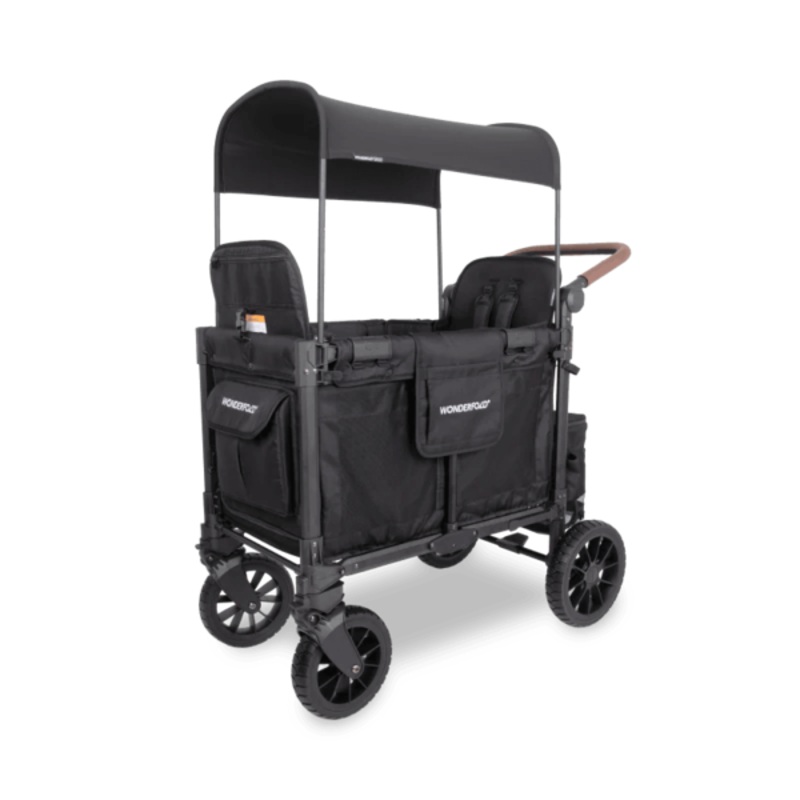 Wonderfold W2 Luxe Pro Stroller Wagon Black