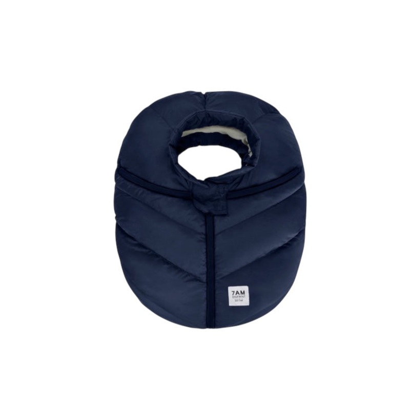 7AM Enfant Car Seat Cocoon – Navy Plush Navy