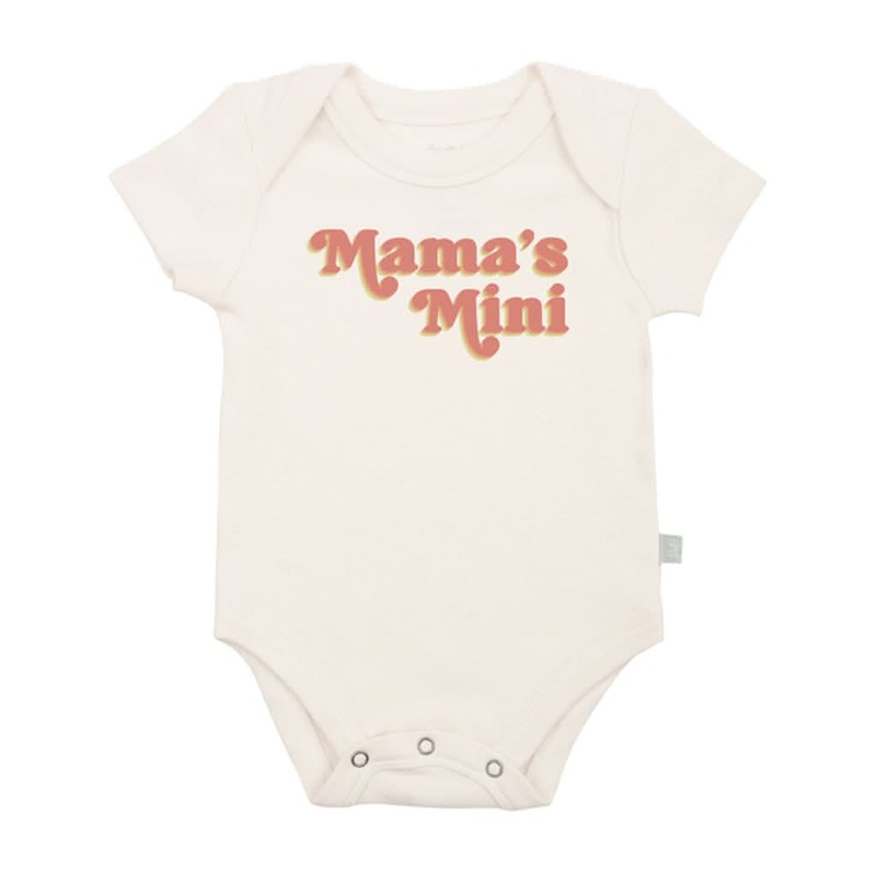 Finn & Emma Short Sleeve Graphic Bodysuit, Mama’s Mini 0-3 Months