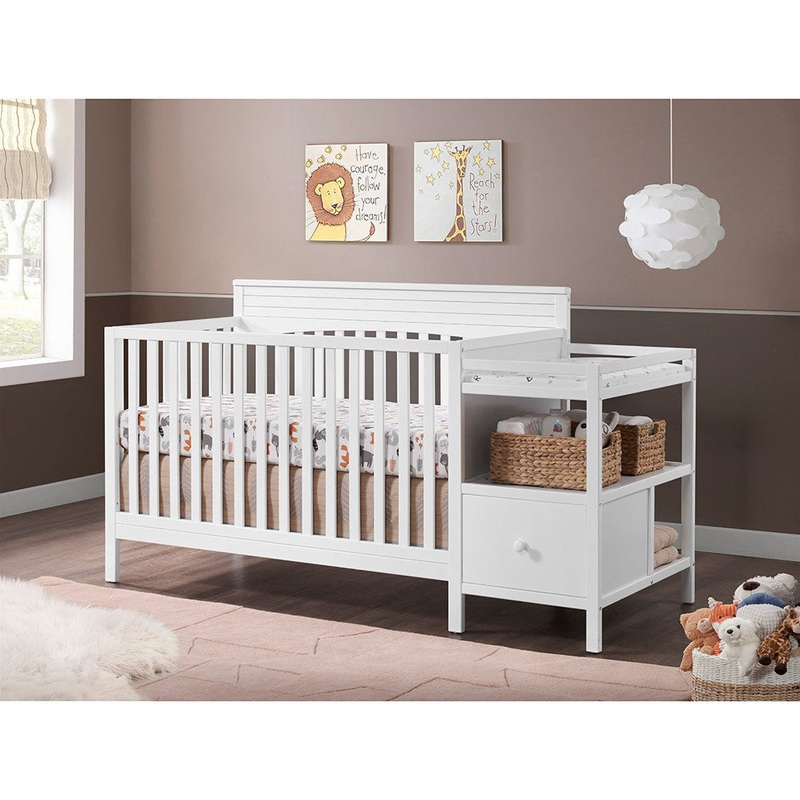 Oxford Harper 4 In 1 Crib And Changer Snow White