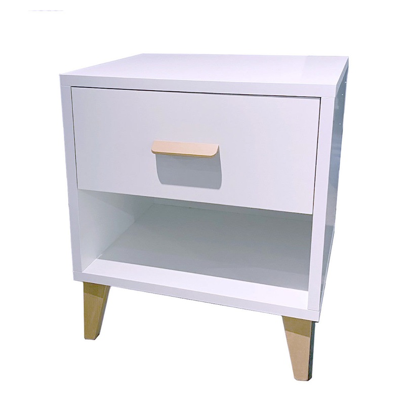 Pali Caravaggio Nightstand White/Natural