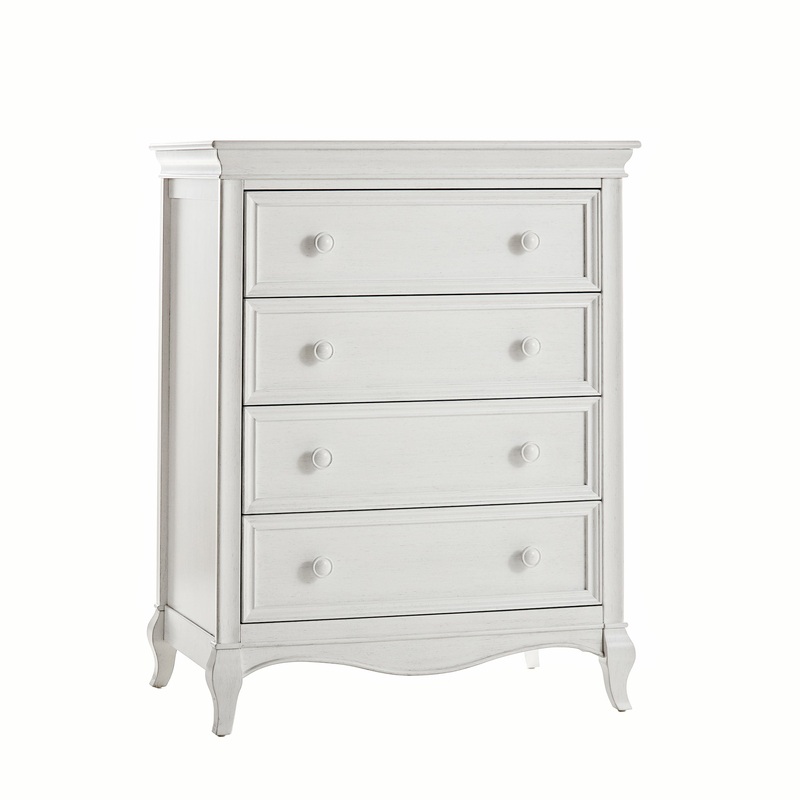 Pali Diamante 4-Drawer Dresser Vintage White