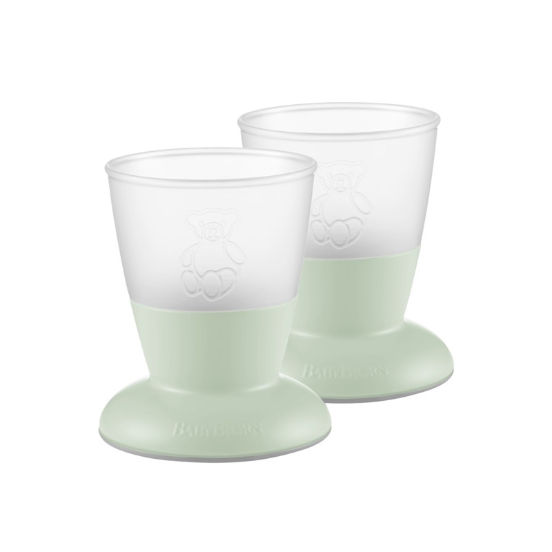 BabyBJorn Baby Cup, 2-pack Powder Green