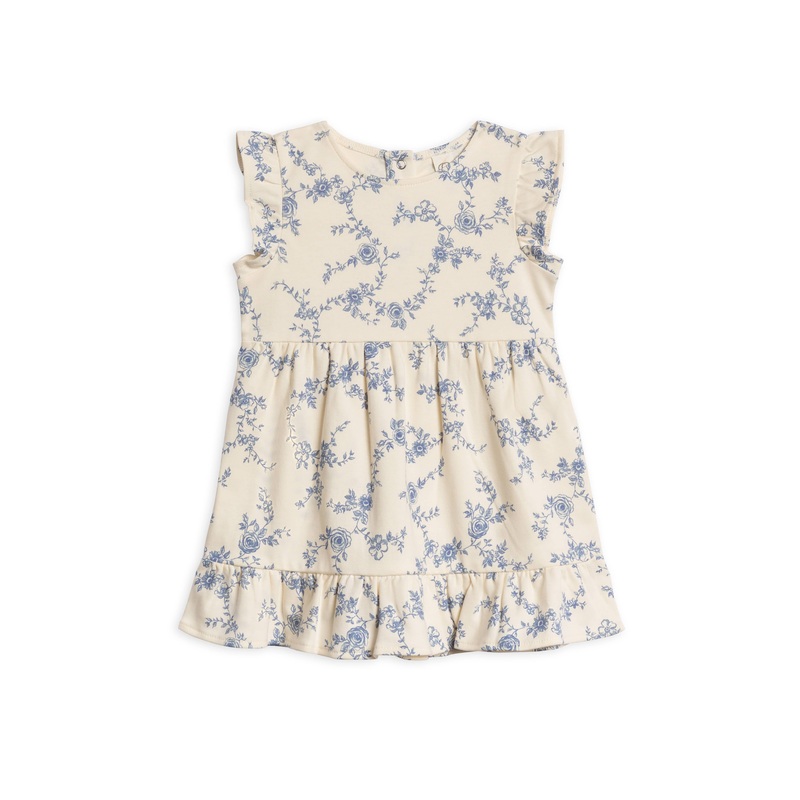 Organic Baby & Kids Tilly Tiered Dress – Serena Floral/Rain: 4T