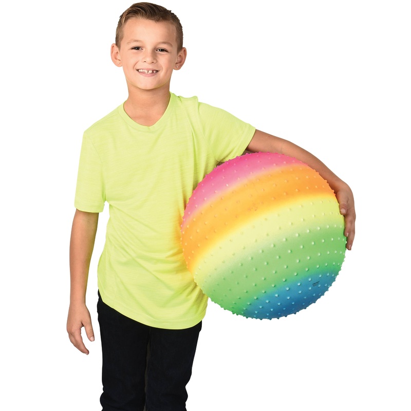 18″ Rainbow Knobby Bouncy Ball