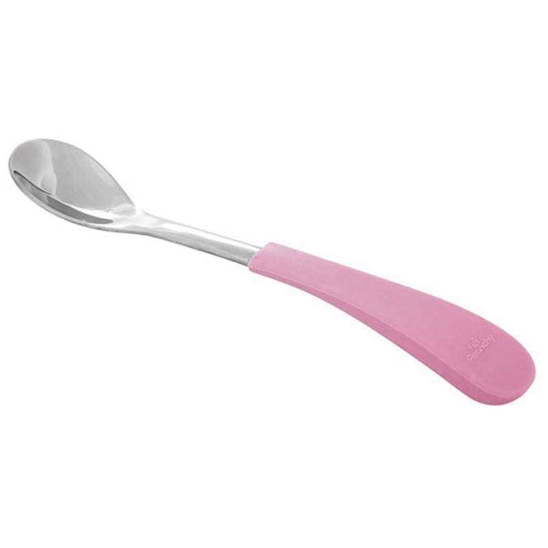 Avanchy Stainless Steel Infant Feeding Spoons (2 Pack) – Pink