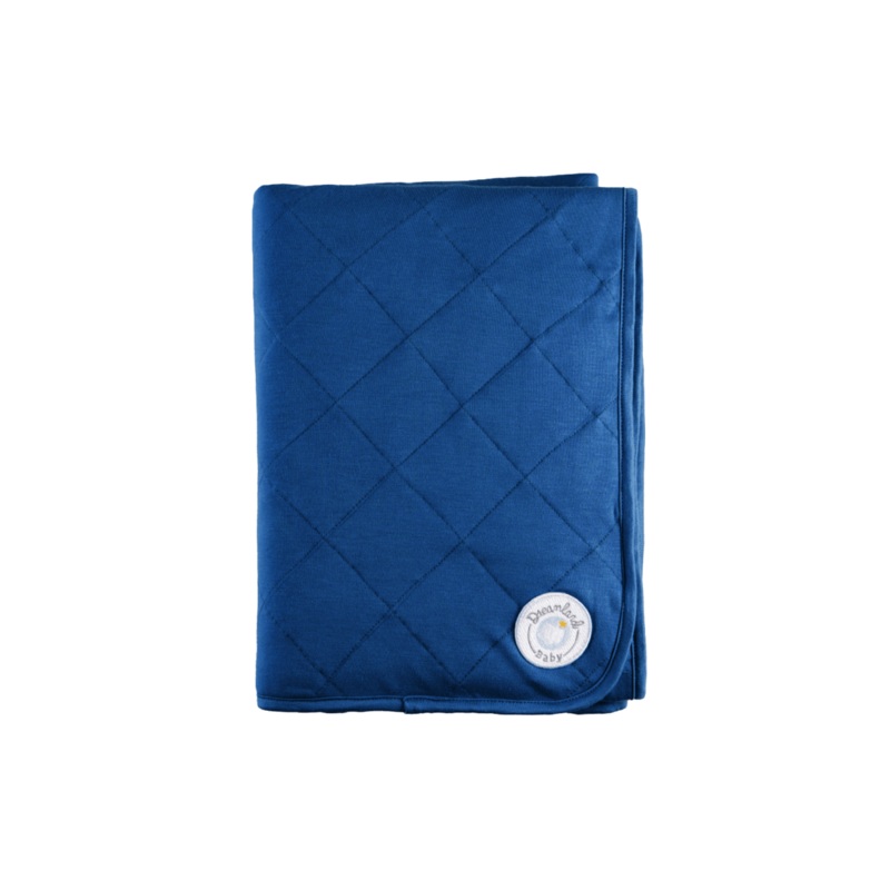 Dream Baby Blanket – Navy Blue Rainbow