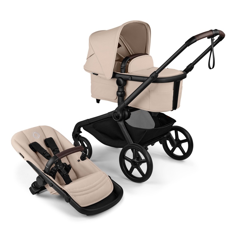 Bugaboo Kangaroo 2-in-1 Double Stroller Black/ Dark Cherry