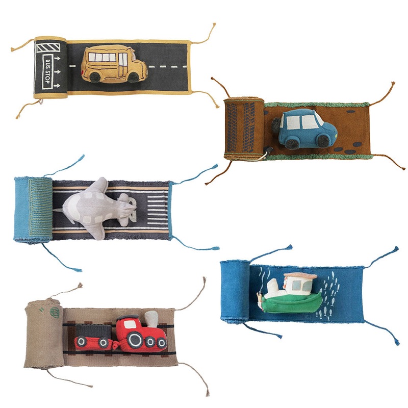 Ride & Roll Soft Toy School Bus