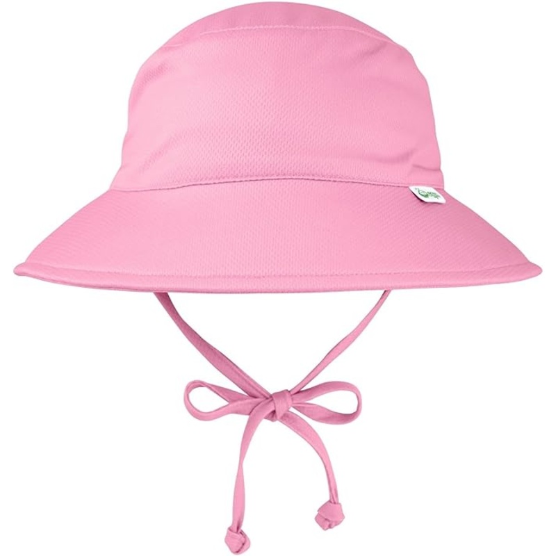 UPF 50+ Breathable Sun Bucket Hat – Pink 0-6M