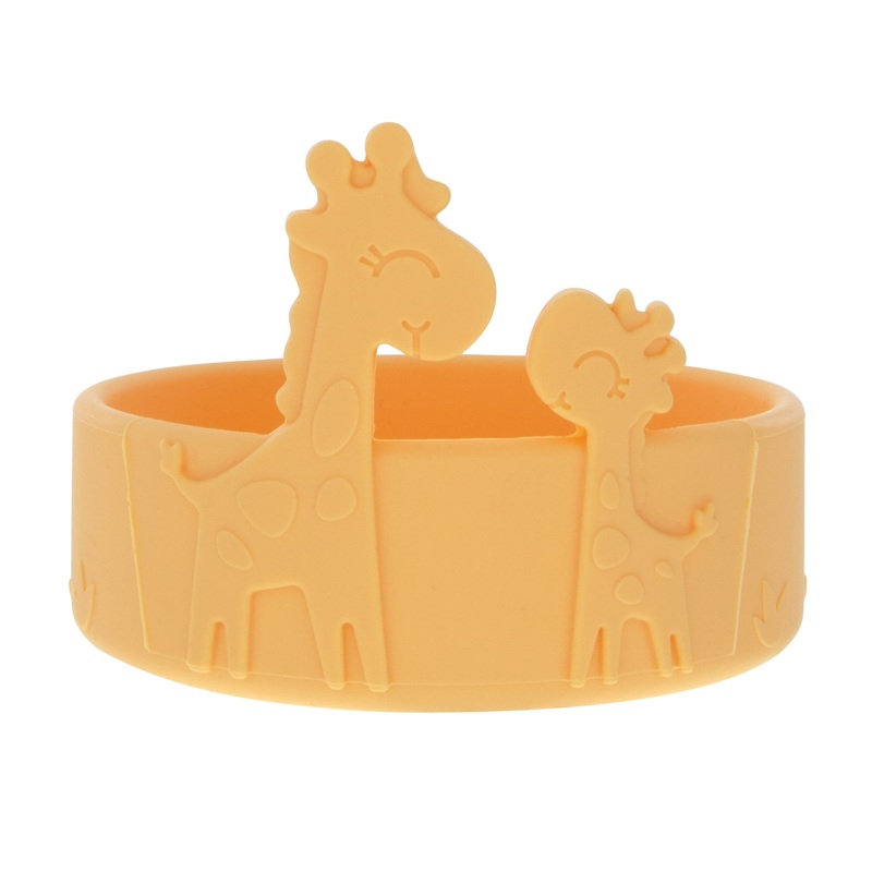 Animal Friends All Silicone Bowl Yellow Giraffe