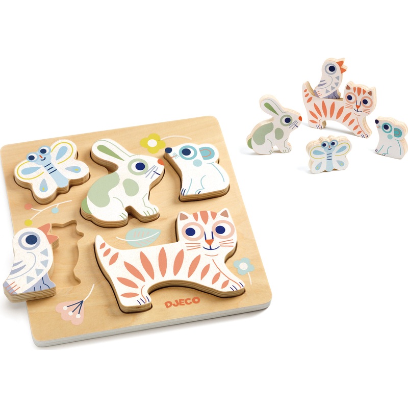 Baby Animali Wooden Puzzle