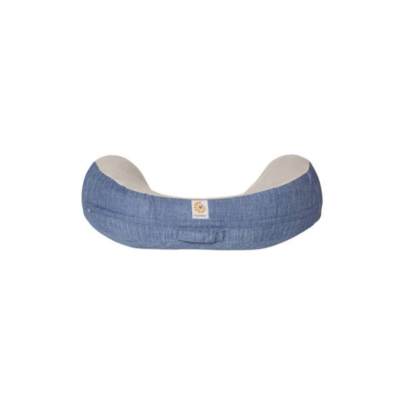 Ergobaby Natural Curve Nursing Pillow in Vintage Blue