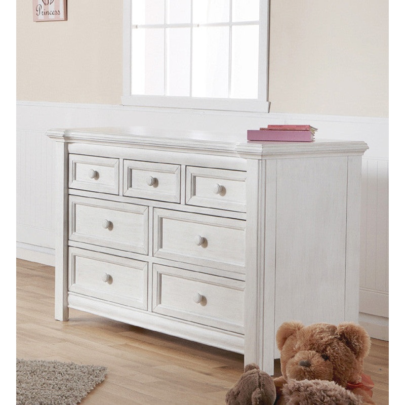 Pali Cristallo Double Dresser in Vintage White