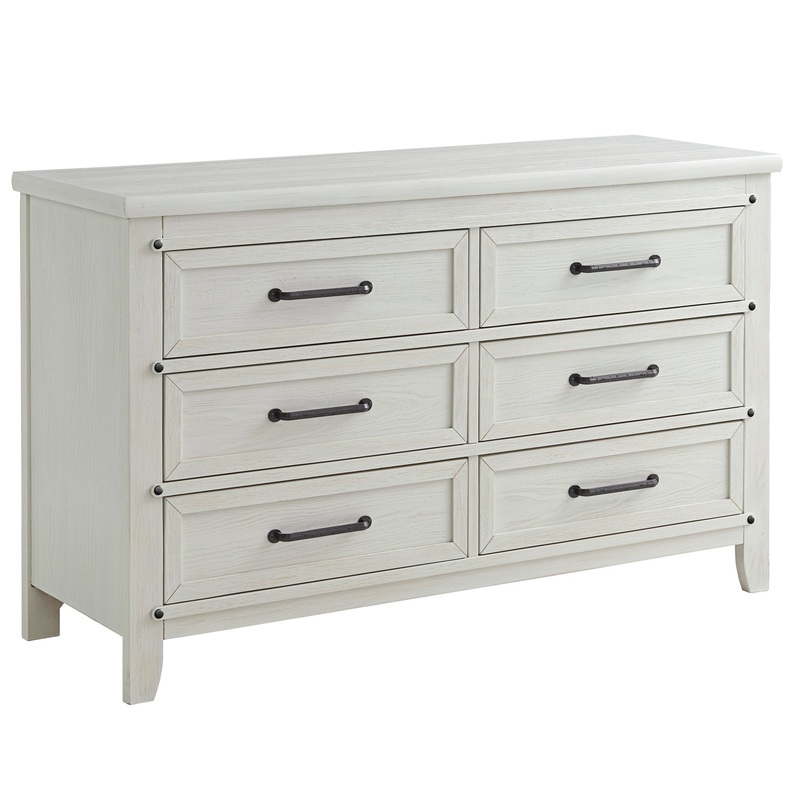 Soho Baby Ellison 6 Drawer Dresser – Rustic White