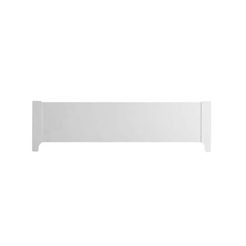 Natart Como Naturale Double Bed 54″ with Low profile Footboard & Rails White