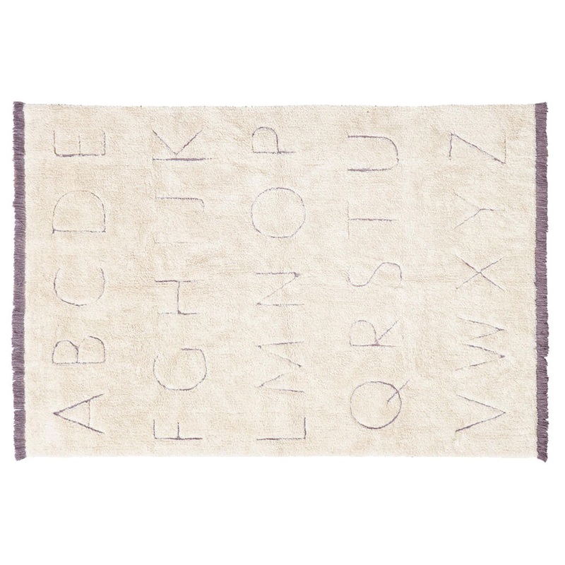 RugCycled ABC Washable Rug 4′ 3″ L x 3′ W