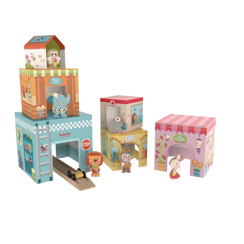Tower House Stacking Game