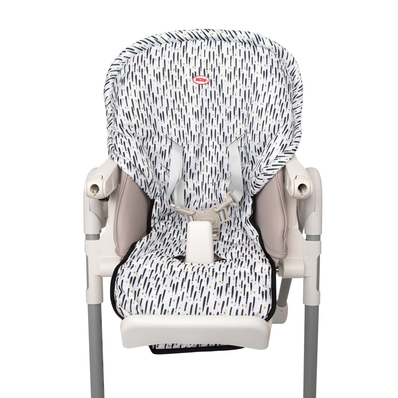 Water-Resistant High Chair Cover Brush Strokes