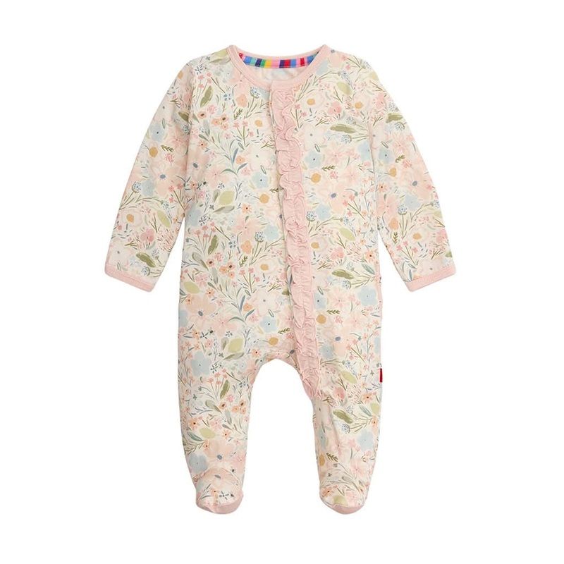 Magnetic Me Charlotte Ruffle Modal Magnetic Footie 0 – 3 Months
