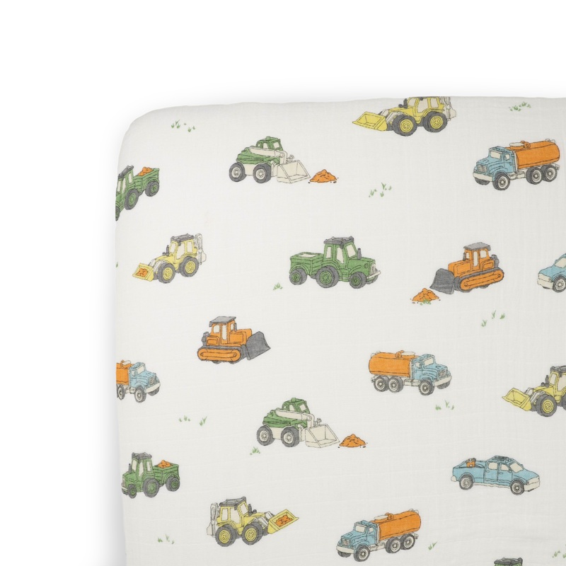 Cotton Muslin Crib Sheet – Work Trucks Work Trucks