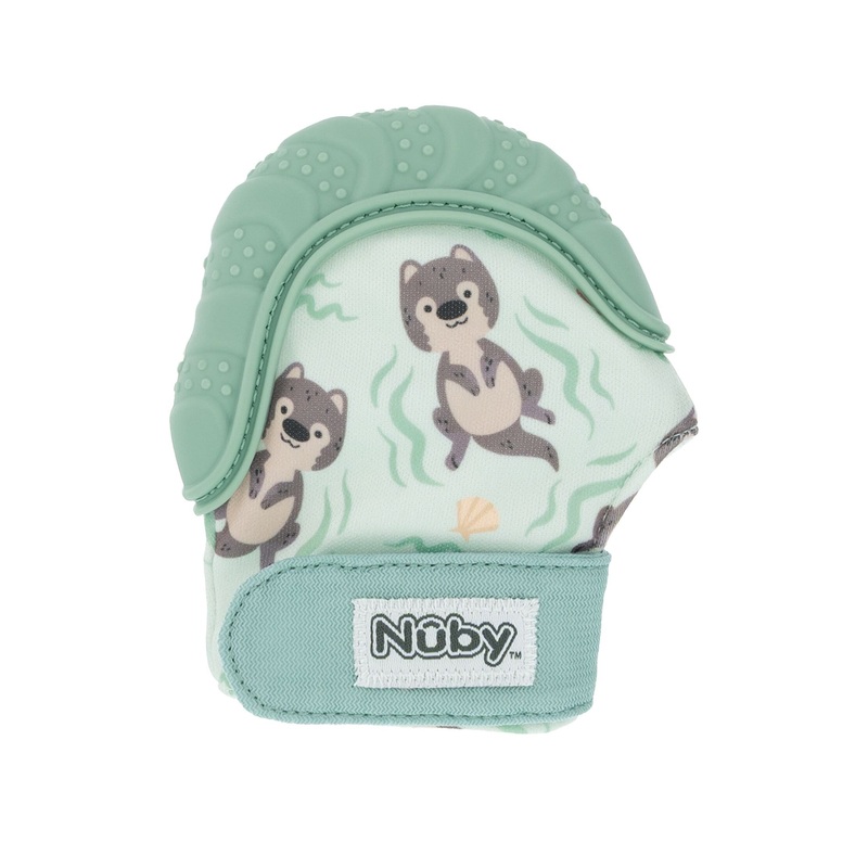 Happy Hands Teething Mitten Green