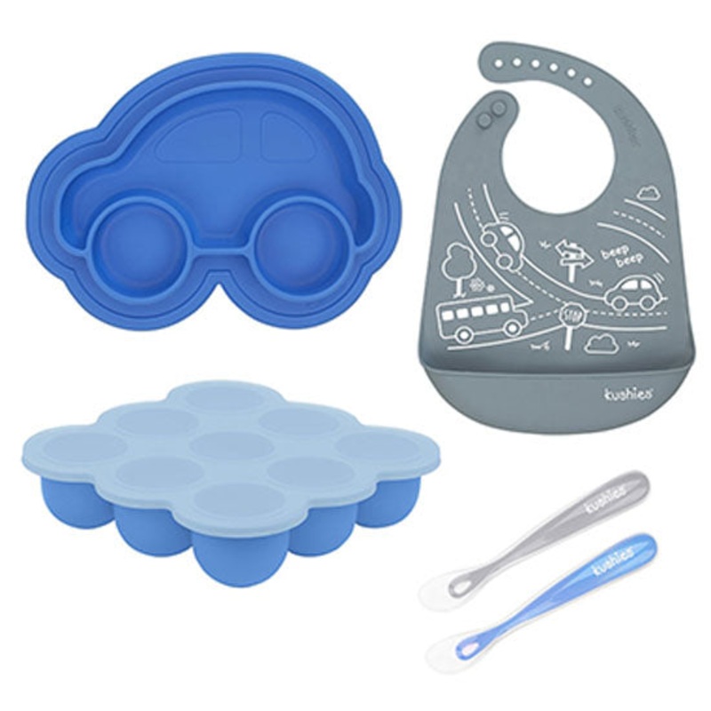 Kushies SiliSet All-In-One Silicone Gift Set – Boy