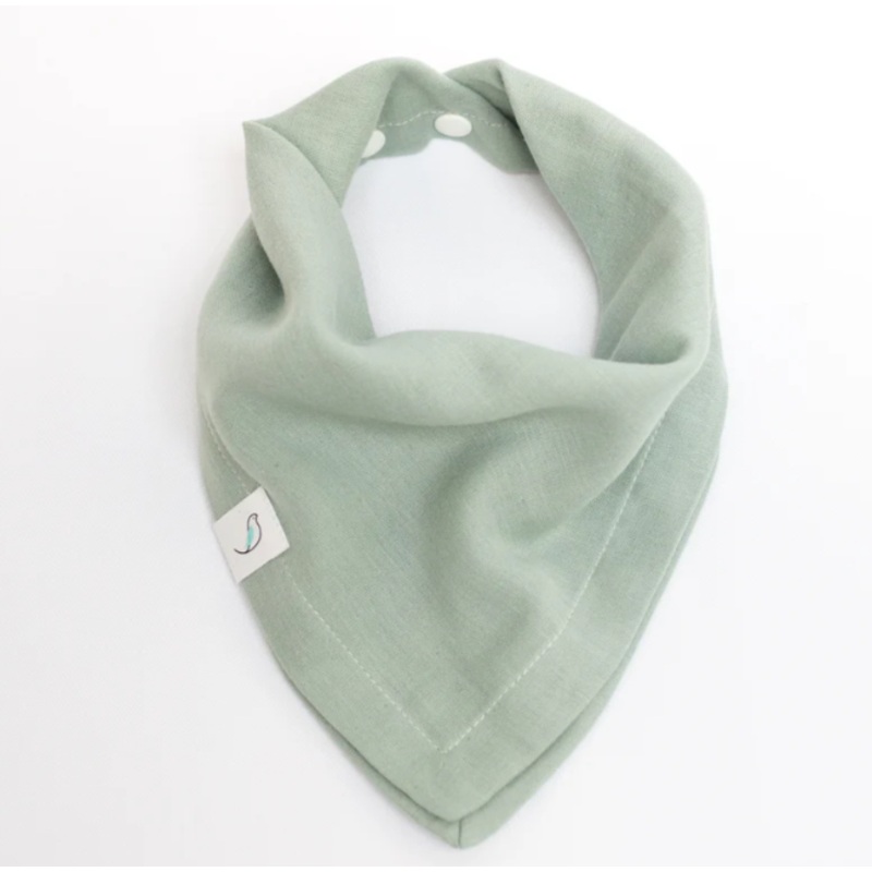 organic bandana bib sage