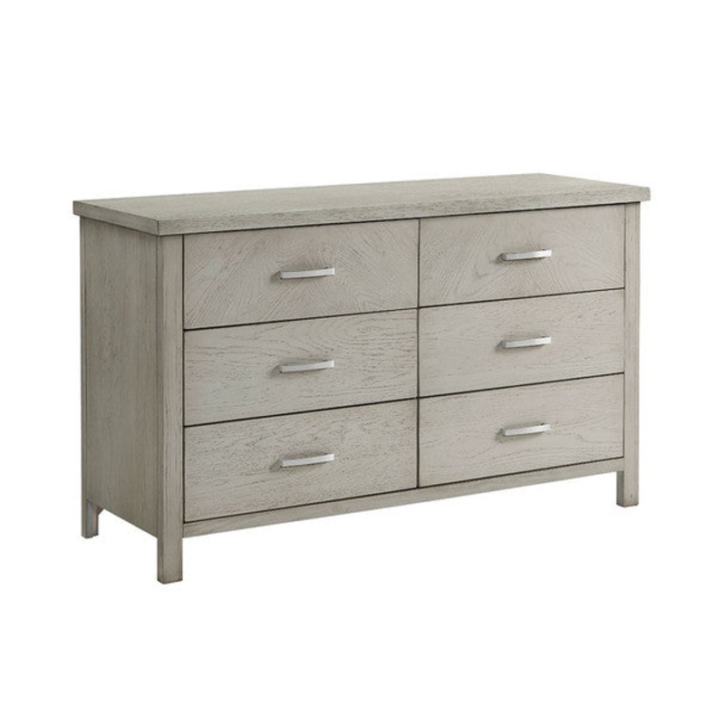Oxford Phoenix 6 Drawer Dresser in Weathered Oak