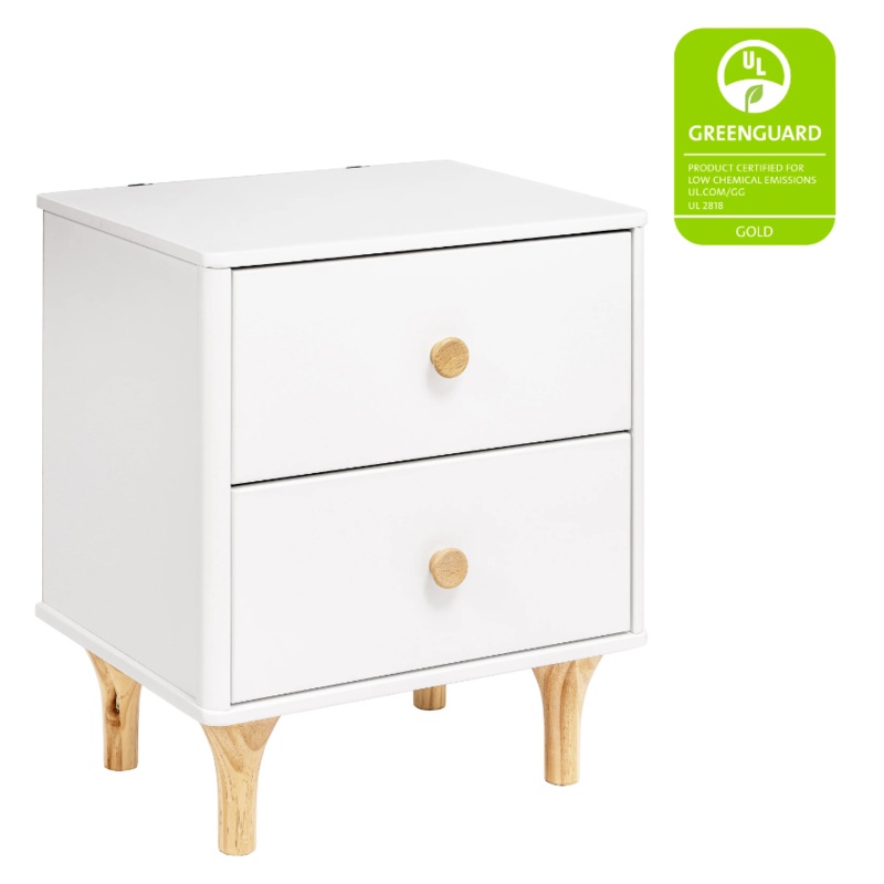 Babyletto Lolly nightstand with USB port White/Natural
