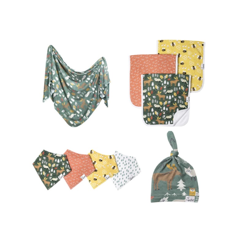 Copper Pearl – Atwood Collection Baby Bandana Bibs