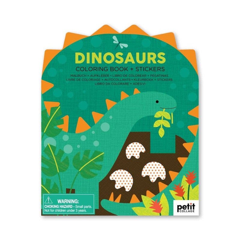 Dinosaurs Coloring Book With Stickers