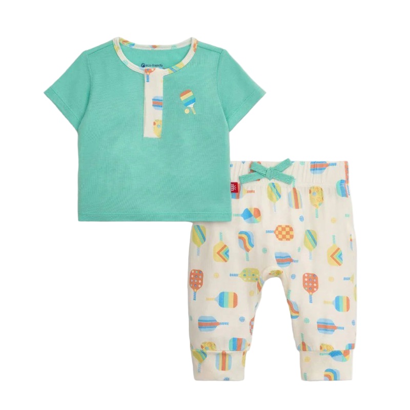 Magnetic Me Top & Short Set Perfect Pickle Paddles 0-3M