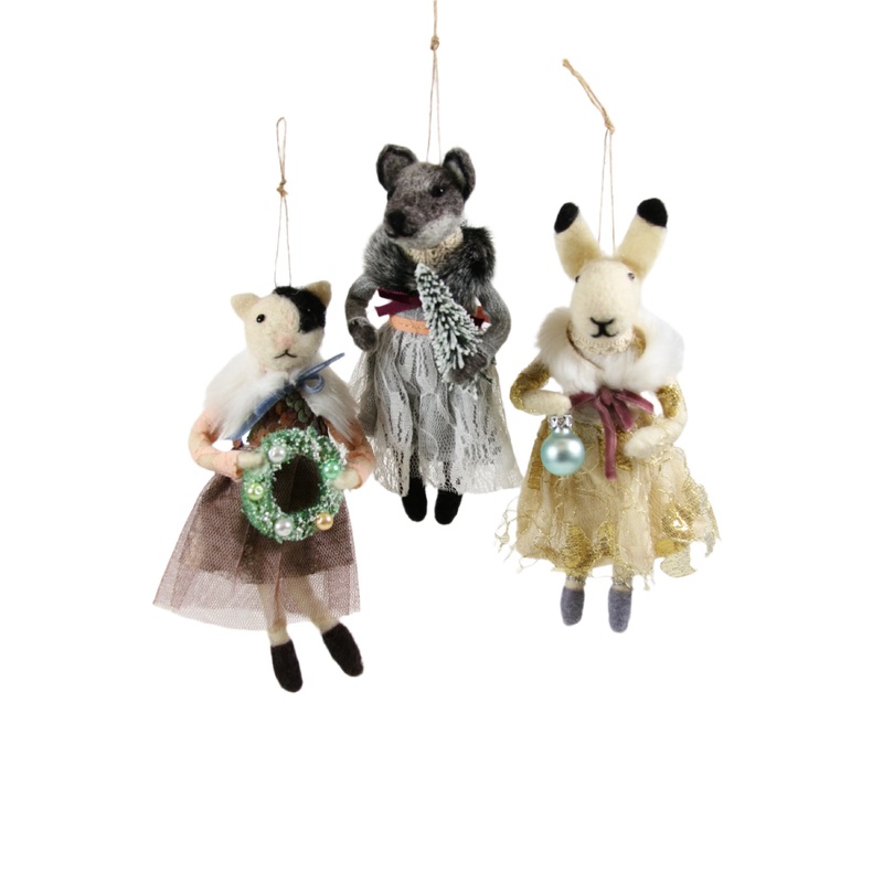 Solstice Party Felt Holiday Ornament