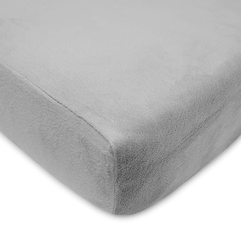 ABC Heavenly Soft Fitted Crib Sheet Gray