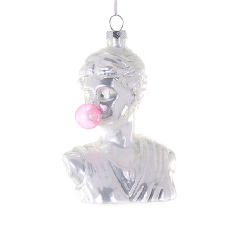Artemis Blowing a Bubble Holiday Ornament