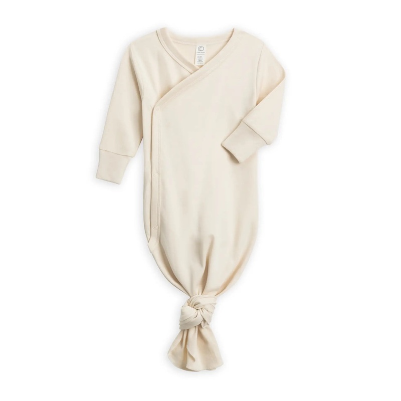 Colored Organics Indy Kimono Gown – Natural NB