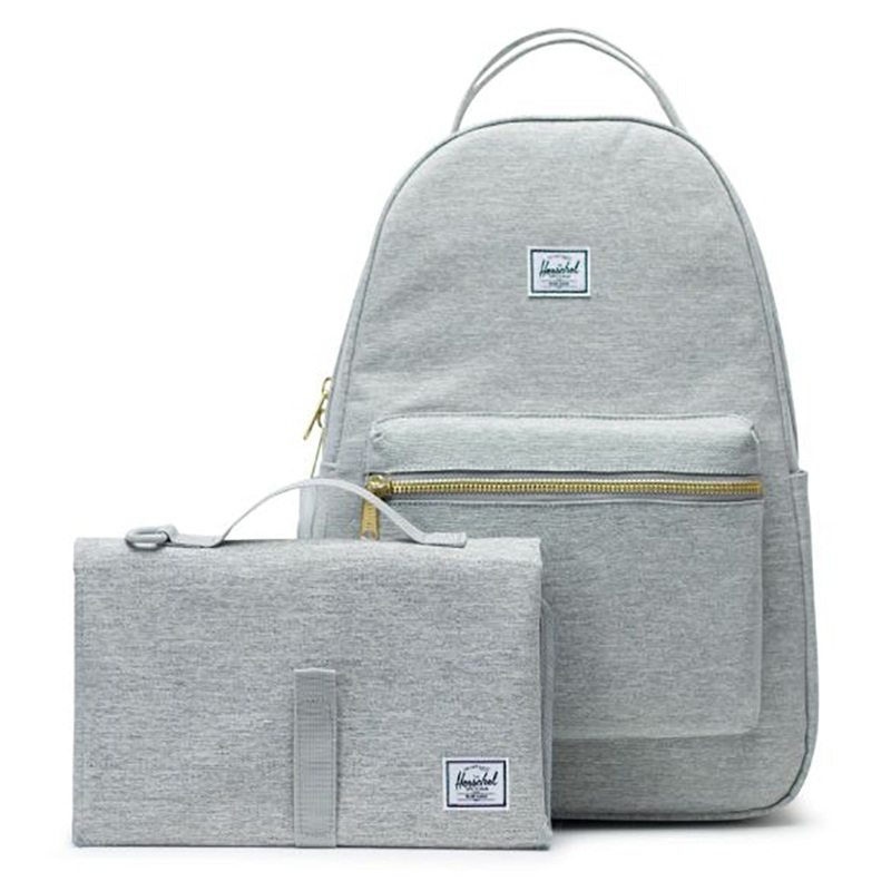 Nova Sprout Diaper Bag Light Grey Crosshatch