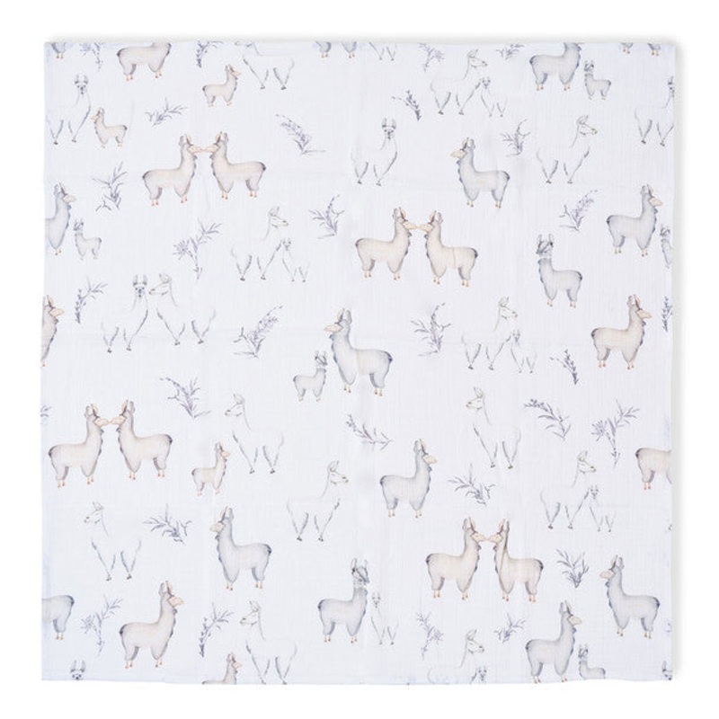 Oilo Llama Swaddle Blanket